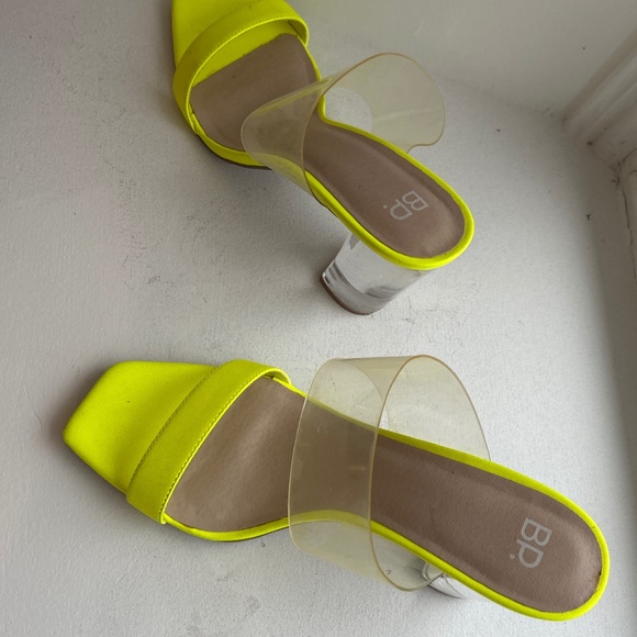 BP. Neon Yellow & Clear Jelly slides - Picture 4 of 4